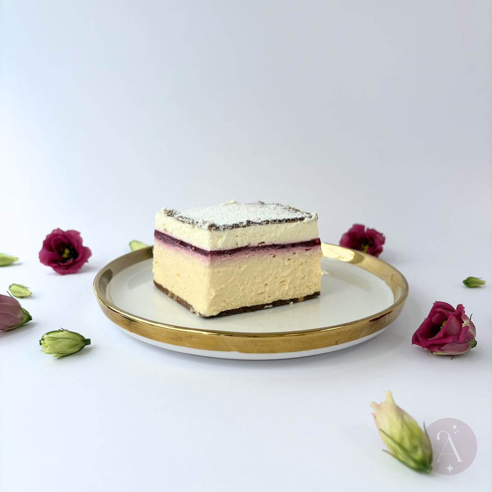 Kremna rezina z malino